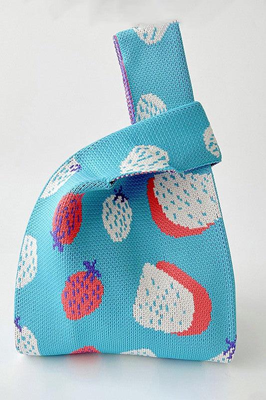 dottir Mini Soho Knit Tote in Berry