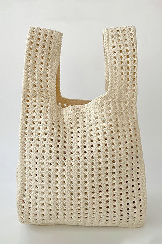 Dottir Mini Soho Knit Tote In Solid