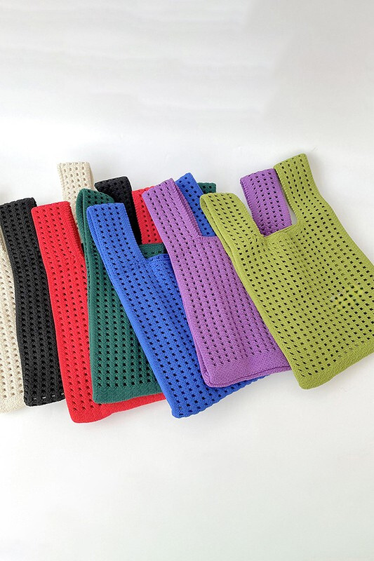 Dottir Mini Soho Knit Tote In Solid