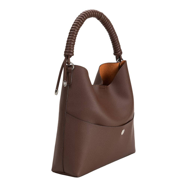 Dottir Molly Recycled Vegan Tote In Chocolate