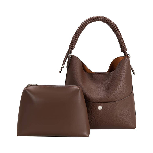 Dottir Molly Recycled Vegan Tote In Chocolate