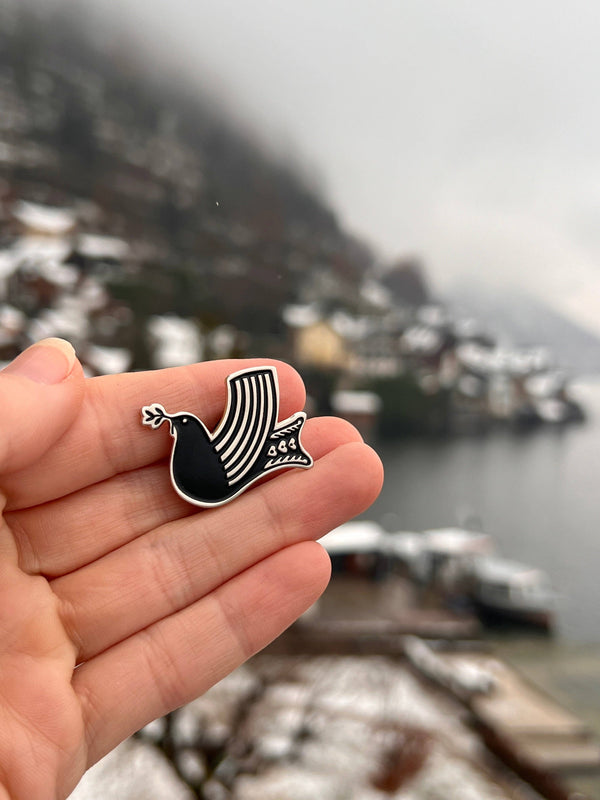 dottir Nordic Peace Dove Enamel Pin