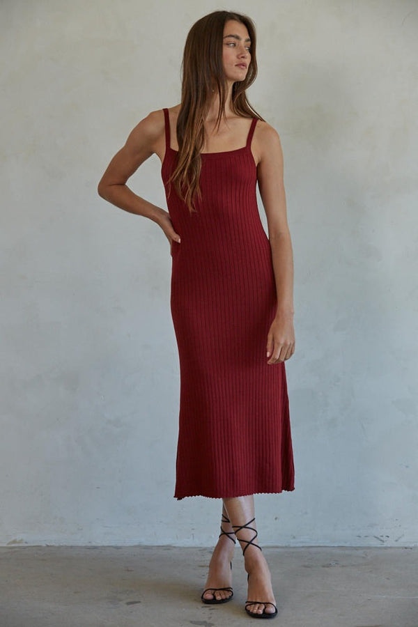 dottir Olsen Slipdress in Burgundy