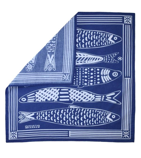 Dottir Sardine Bandana In Nautical Blue