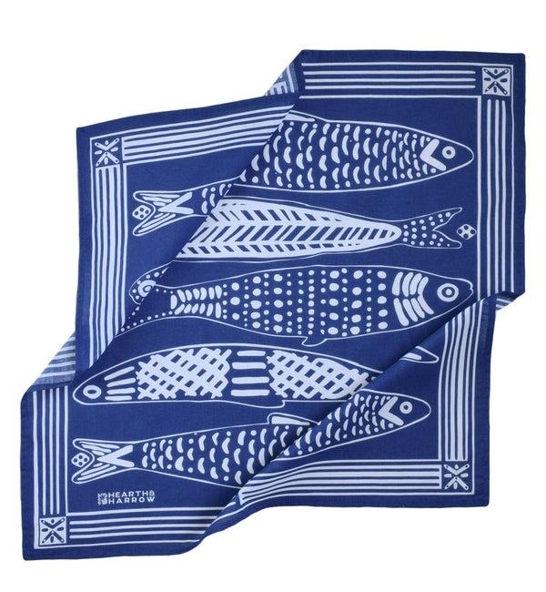 Dottir Sardine Bandana In Nautical Blue