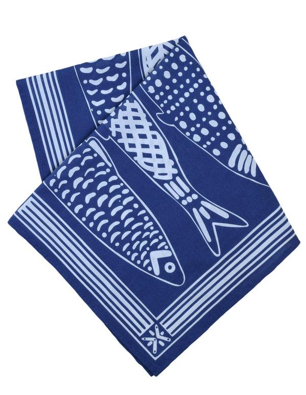 Dottir Sardine Bandana In Nautical Blue
