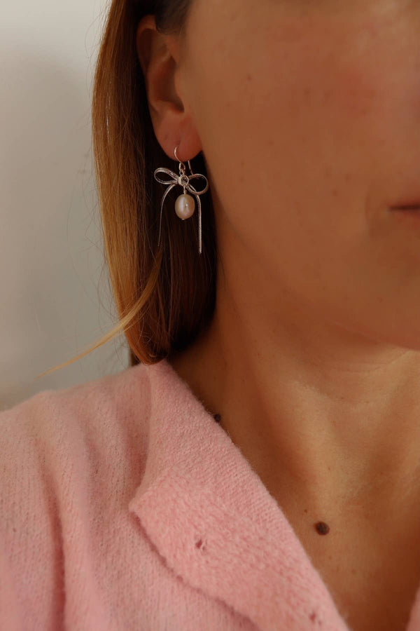 Dottir Sloane Earrings In Silver