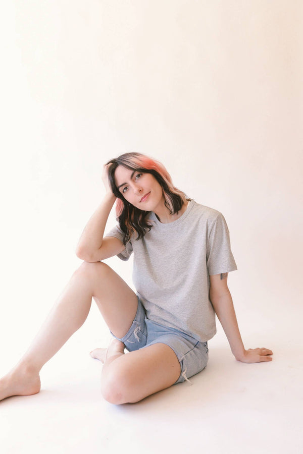 Dottir The Perfect Crop In Heather Gray