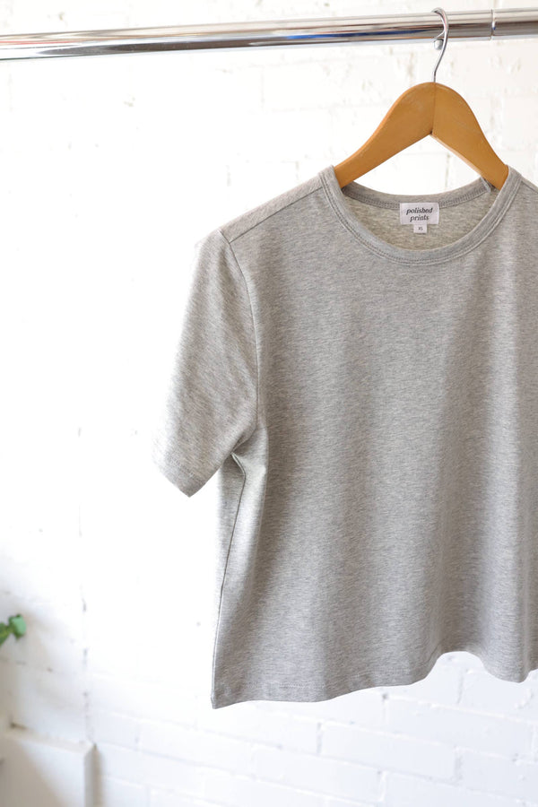 dottir The Perfect Crop in Heather Gray