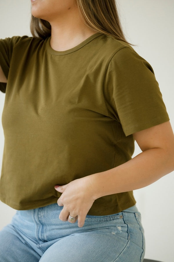 dottir The Perfect Crop in Olive