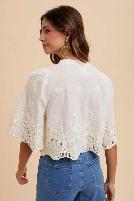 Dottir Vilda Top In Ivory