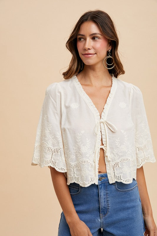 Dottir Vilda Top In Ivory
