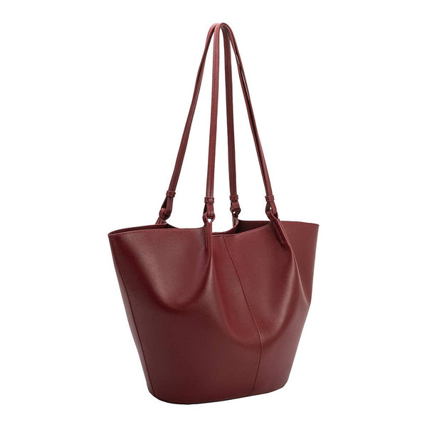 Dottir Lydia Recycled Vegan Shoulder Bag In Cranberry