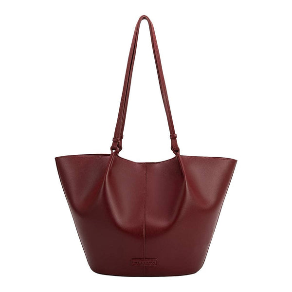 dottir Lydia Recycled Vegan Shoulder Bag in Cranberry
