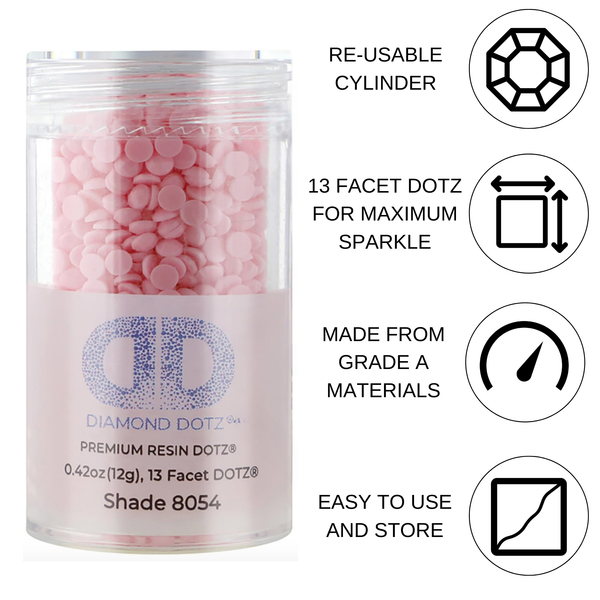 Dotz Diamond Dotz 2.8MM 12G DOTZ Cylinder - Baby Pink