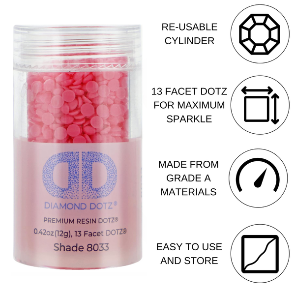 Dotz Diamond Dotz 2.8MM 12G DOTZ Cylinder - Carnation
