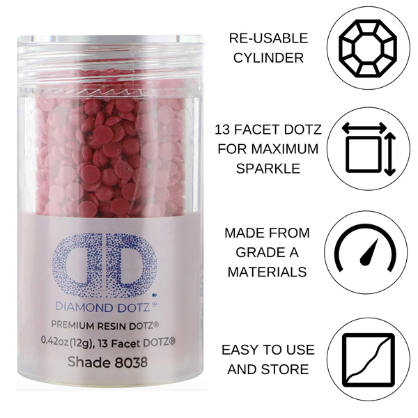 Dotz Diamond Dotz 2.8MM 12G DOTZ Cylinder - Dark Floral