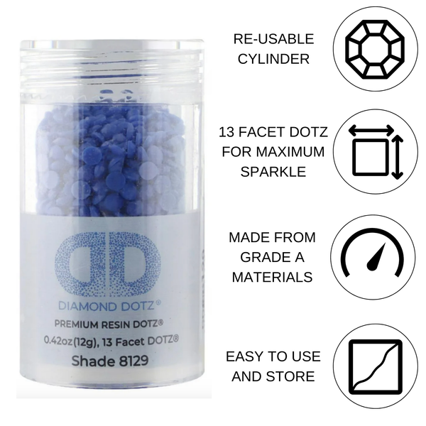 Dotz Diamond Dotz 2.8MM 12G DOTZ Cylinder - Dark Reflex Blue