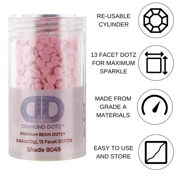 Dotz Diamond Dotz 2.8MM 12G DOTZ Cylinder - Lilac Pink