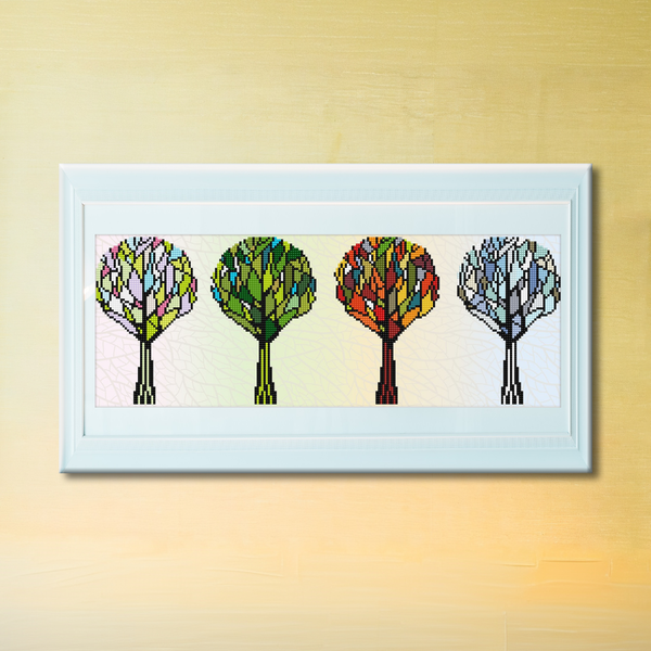 Dotz Diamond Dotz 4 Seasons Sparkle With Frame - 23.6" X 8.7"