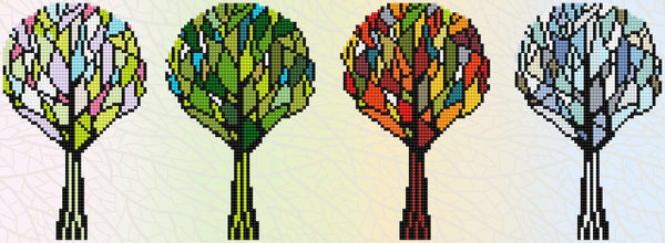 dotz Diamond Dotz 4 Seasons Sparkle with Frame - 23.6" x 8.7"