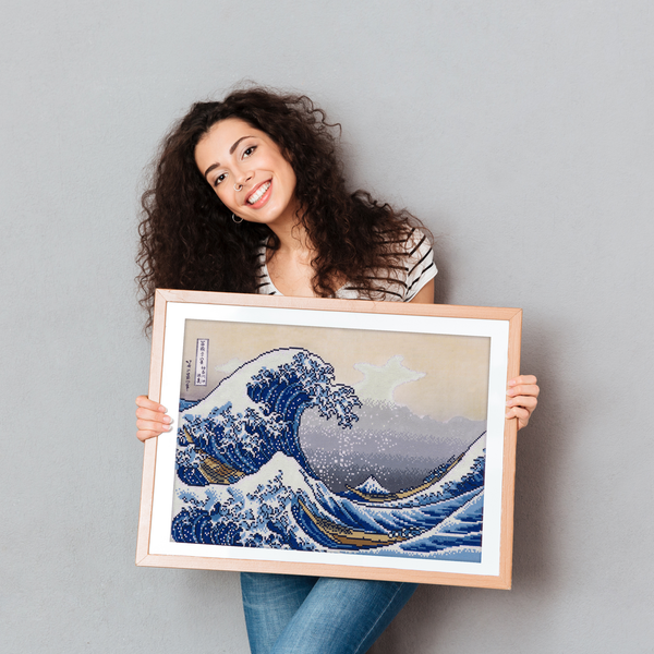 Dotz Diamond Dotz A Big Wave Off Kanagawa (Hokusai) - 23.6" X 16.1"