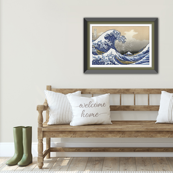 Dotz Diamond Dotz A Big Wave Off Kanagawa (Hokusai) - 23.6" X 16.1"