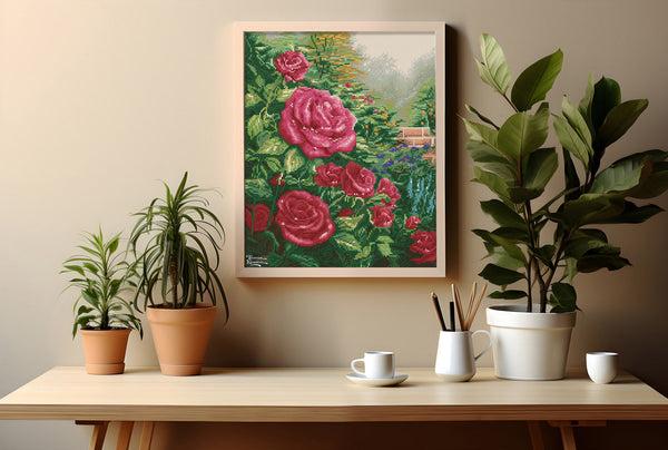 Dotz Diamond Dotz A Perfect Red Rose - 16.4 In X 20.3