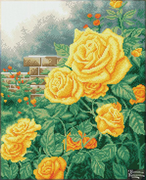 dotz Diamond Dotz A Perfect Yellow Rose - 16.5" x 20.5"
