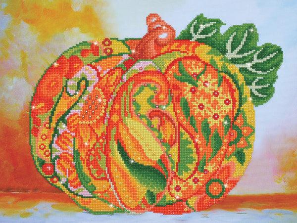 Dotz Diamond Dotz Autumn Pumpkin Amber Sparkle - 15.4" X 20.5"