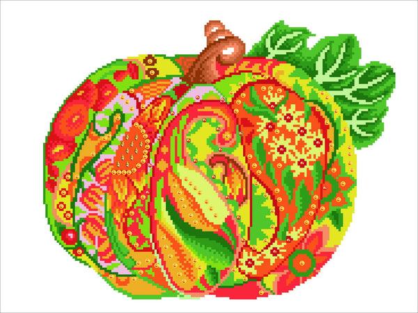 dotz Diamond Dotz Autumn Pumpkin Amber Sparkle - 15.4" x 20.5"