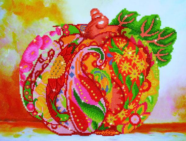 dotz Diamond Dotz Autumn Pumpkin Rose Sparkle - 20.5" x 15.4"