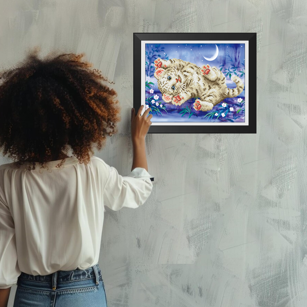 Dotz Diamond Dotz Baby Tiger Roly Poly With Frame - 14.0" X 11.0"