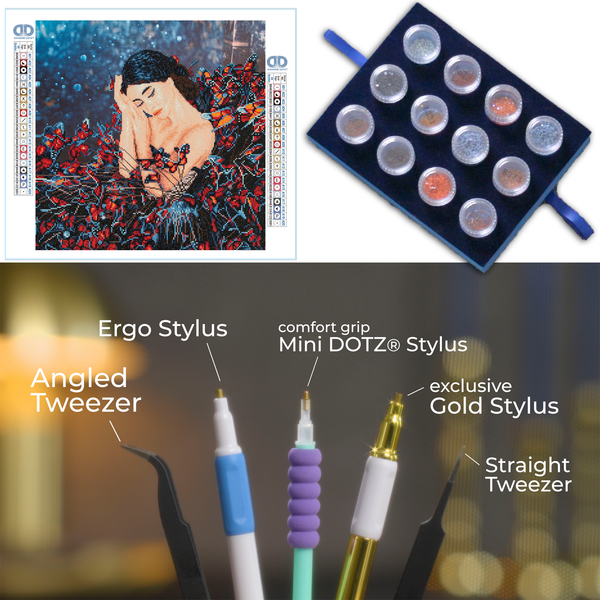 Dotz Diamond Dotz Ballerina In Butterfly Dress Masterclass - 20.3" X 20.3"