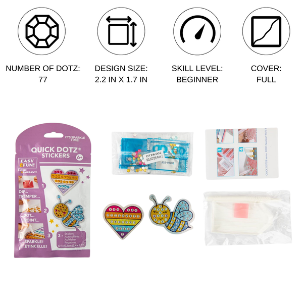 Dotz Diamond Dotz BIG DOTZ Stickers Pack 3 - Dairy Cream