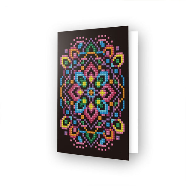 dotz Diamond Dotz Black Star Greeting Card - 5.0" x 7.0"