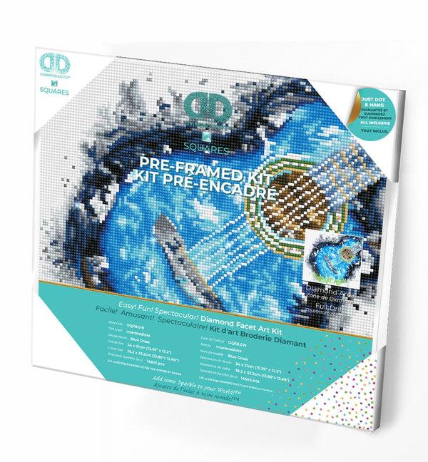 dotz Diamond Dotz Blue Grass Pre-Framed Kit - 13.4" x 12.2"