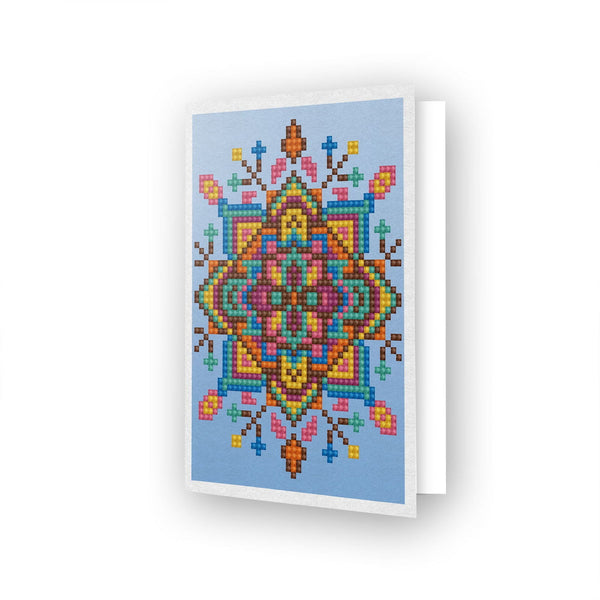 dotz Diamond Dotz Blue Star Greeting Card - 5.0" x 7.0"