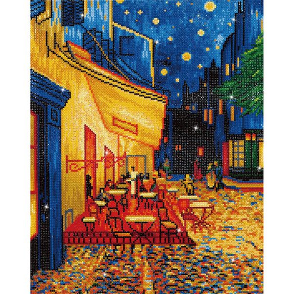 dotz Diamond Dotz Cafe At Night (Van Gogh) - 16.5" x 20.5"
