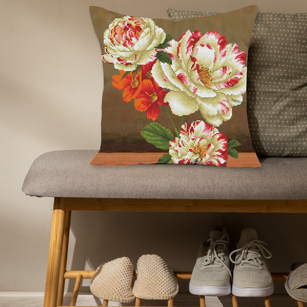 Dotz Diamond Dotz Camellia & Lilly Bouquet - 17.7" X 17.7"