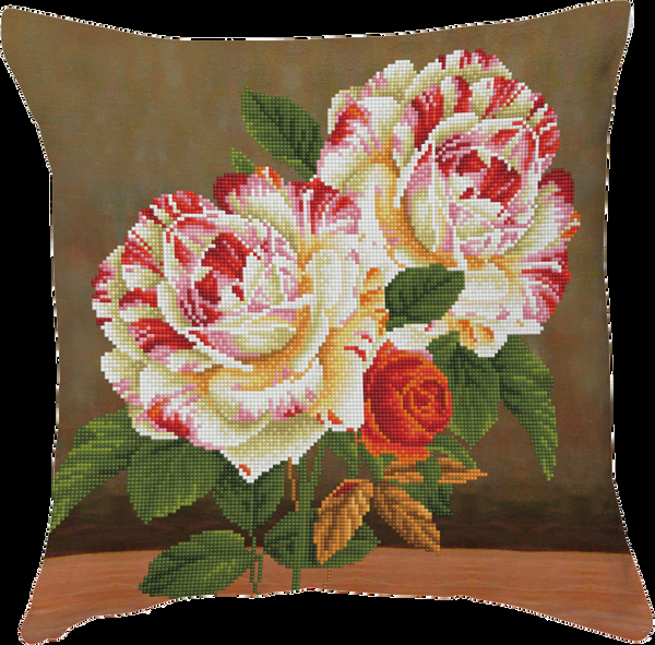 dotz Diamond Dotz Camellia & Rose Bouquet - 17.7" x 17.7"