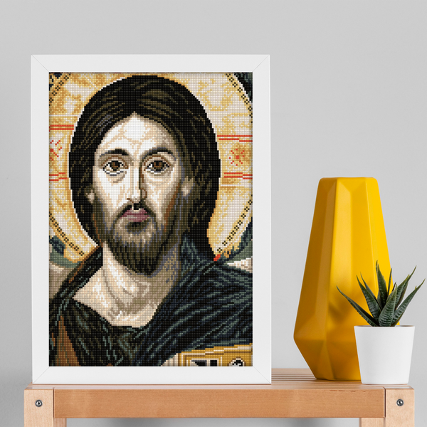 Dotz Diamond Dotz Christ Pantocrator Sainai - 15.8" X 19.7"
