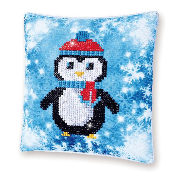 Dotz Diamond Dotz Christmas Penguin Pillow - 7.1" X 7.1"