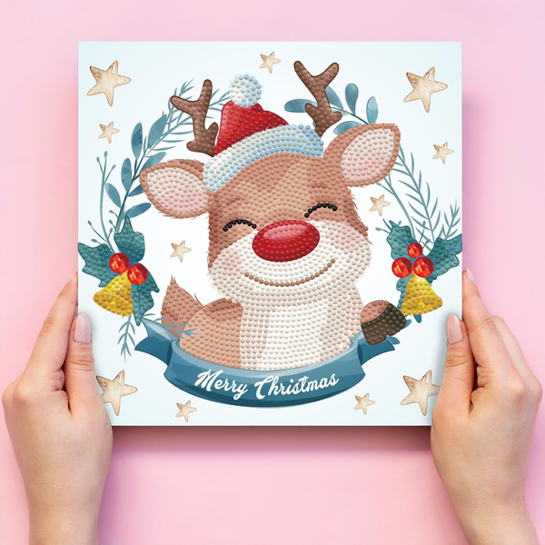 Dotz Diamond Dotz Christmas Trio Reindeer - 8.7" X 8.7"