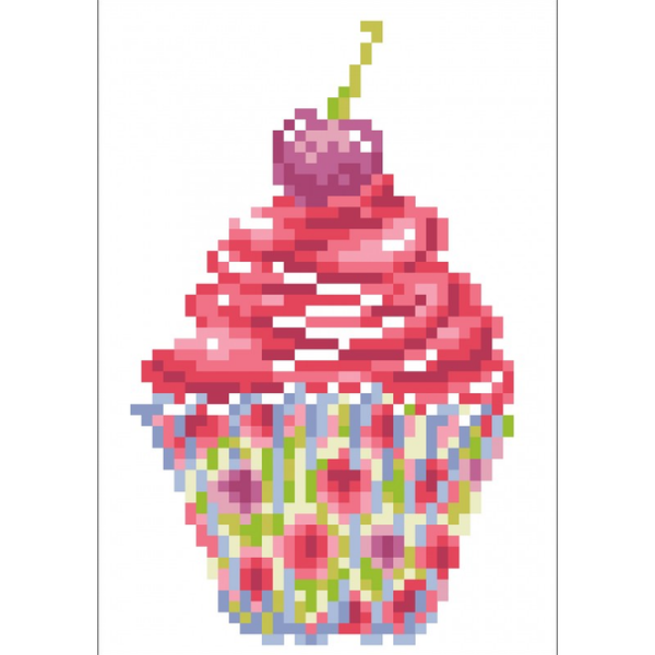 Dotz Diamond Dotz Cup Cake Thank You Greeting Card - 5.0" X 7.0"