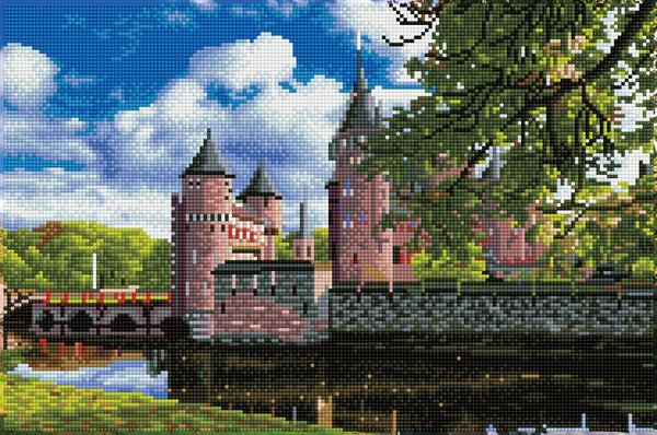 dotz Diamond Dotz De Haar Medieval Castle Holland - 20.5" x 13.6"