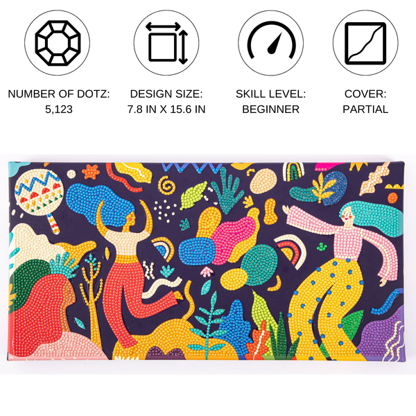 Dotz Diamond Dotz Decor Carnival Diamond Painting - 15.8" X 7.9"