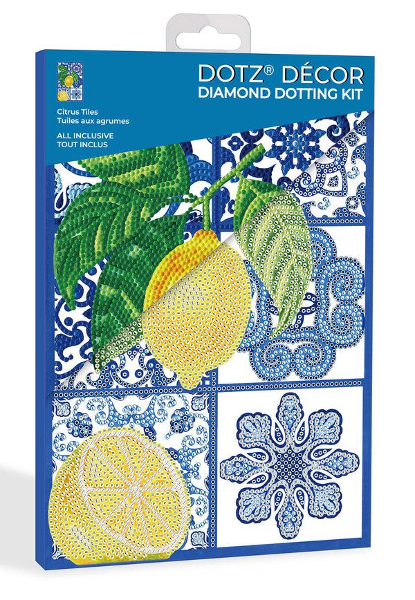 Dotz Diamond Dotz Decor Citrus Tiles Diamond Painting - 7.9" X 11.8"