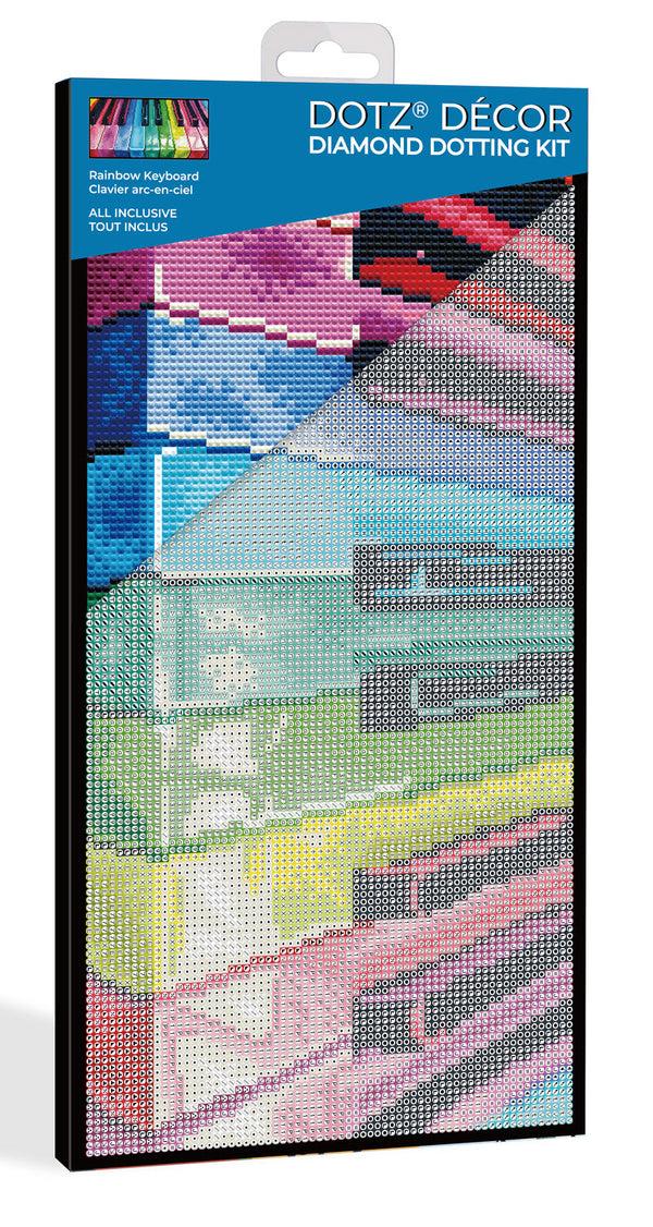 Dotz Diamond Dotz Decor Rainbow Keyboard Diamond Painting - 15.8" X 7.9"