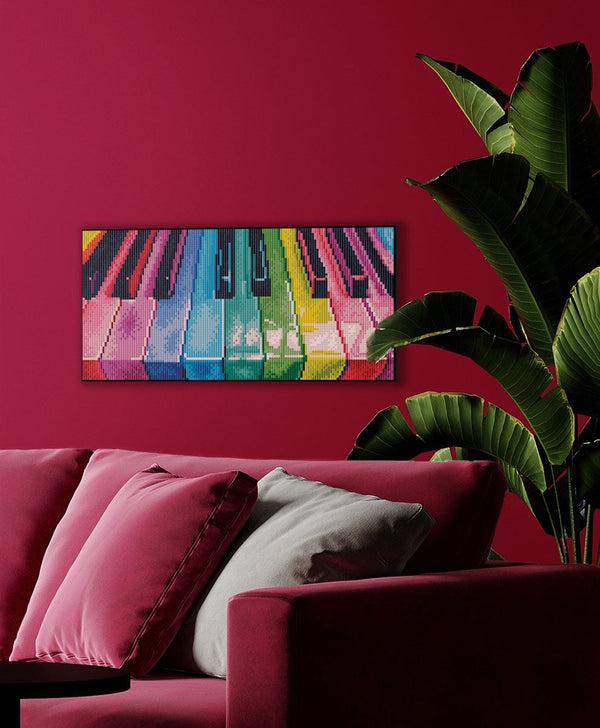Dotz Diamond Dotz Decor Rainbow Keyboard Diamond Painting - 15.8" X 7.9"